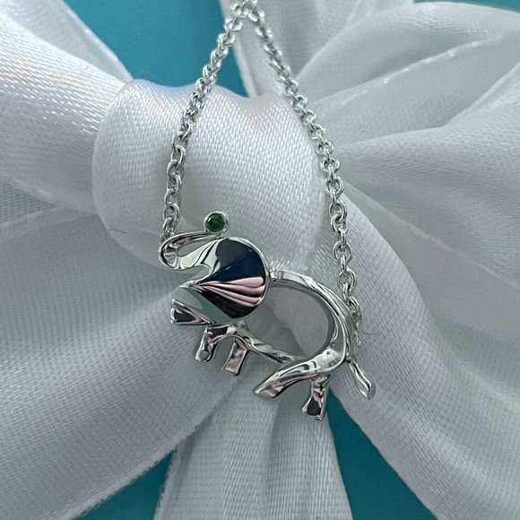 RARE, NEW! Tiffany & Co. Sterling Silver Call of the Wild Elephant Bracelet - Picture 2 of 7